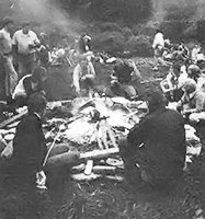 Attendees mixed some pleasure with their "business" by listening to an authentic mountain story teller, watching an engaging puppet show, clapping along with some down home music, and enjoying cookouts at an evening bonfire.